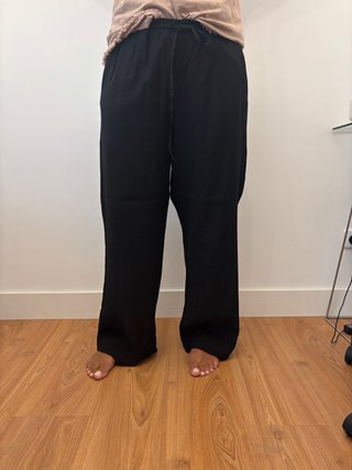 Pantalones negros de lino