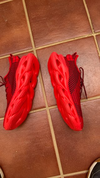 Zapatillas deportivas rojas talla 44 (sin plantill