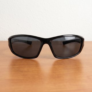 Gafas de sol polarizadas UV400 negras y plateadas