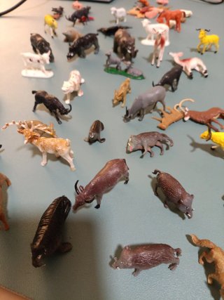 Lote animales plástico duro juguete