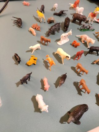 Lote animales plástico duro juguete
