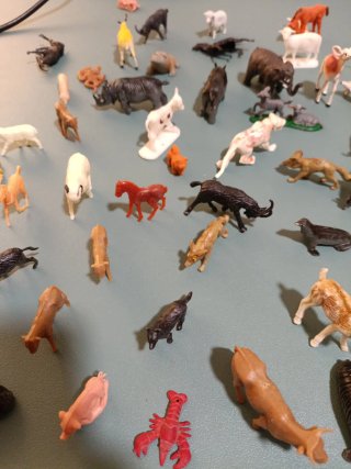 Lote animales plástico duro juguete