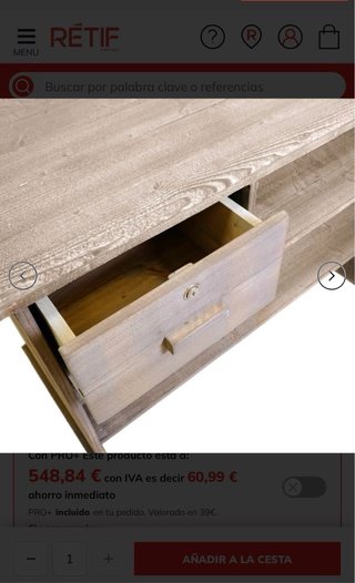 Mostrador madera maciza heritage para negocio