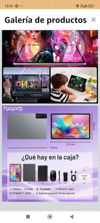 Tablet PIXGOOD 13 PULGADAS 32 RAM 512 ROM