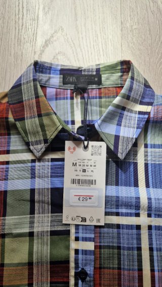 Camisa Cuadros Zara