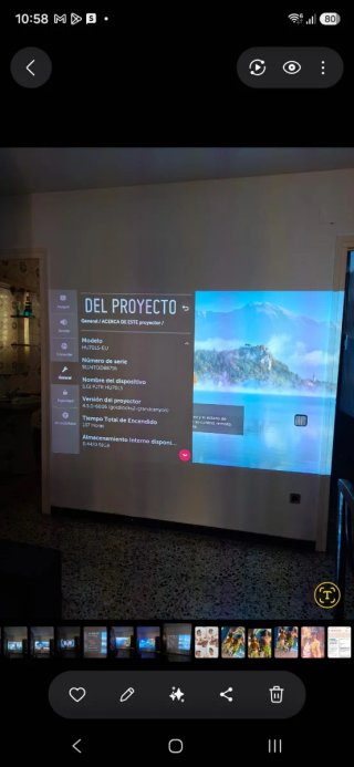 Proyector LG HU70LS Blanco incluye Pantalla eléctr