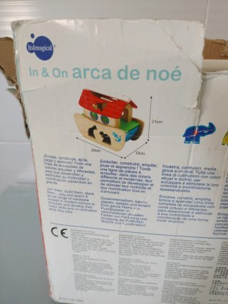 Juego de encaje de madera Arca de Noé