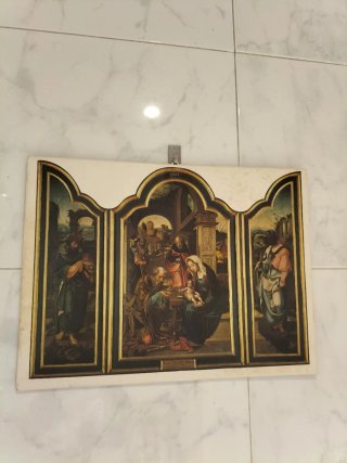 Cuadro antiguo papelón