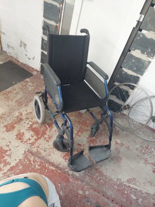 Silla de ruedas aluminio plegable