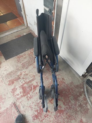 Silla de ruedas aluminio plegable