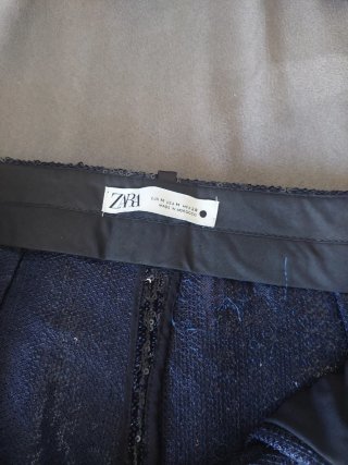 Blazer lentejuelas Zara negro/plata