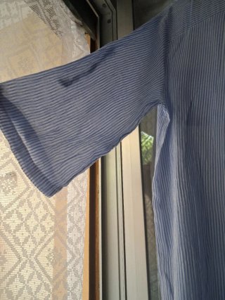 Camicia Tunica Lunga a Righe Bianche e Azzurre