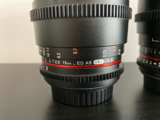 Objetivo Samyang Cinema 35mm, 85mm Canon