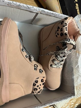 Botines Invierno Rosa Animal Print