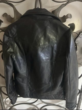 Giacca pelle pure uomo nera