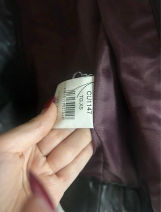 Giacca pelle pure uomo nera
