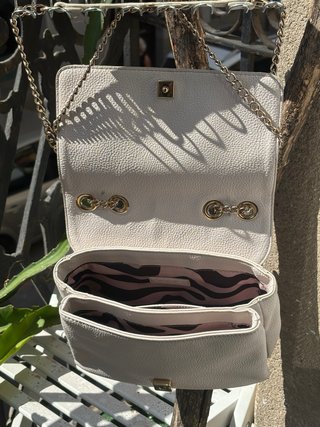 Bolso Liu Jo rosa nude con cadena dorada