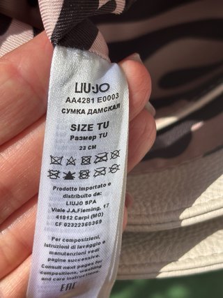 Bolso Liu Jo rosa nude con cadena dorada