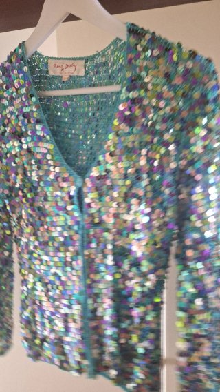 Chaqueta fiesta lentejuelas multicolor