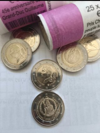 Pareja Monedas 2€ Luxemburgo 2026