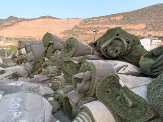 Césped artificial reciclado