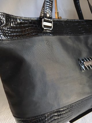 Borsa Versace Nera  Pelle verniciata e pvc