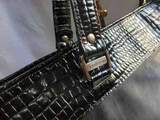 Borsa Versace Nera  Pelle verniciata e pvc