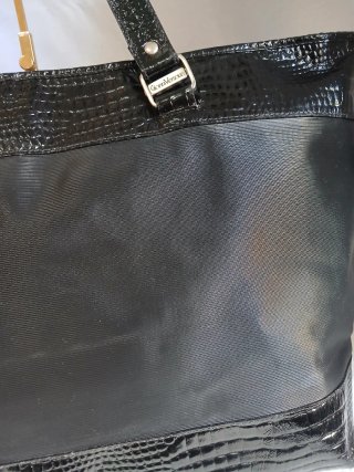 Borsa Versace Nera  Pelle verniciata e pvc