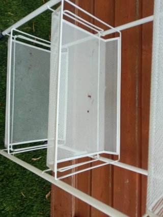 Carrito Estantería Metálico Blanco