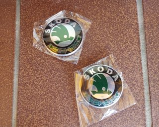 Emblema Skoda 80mm Nuevo