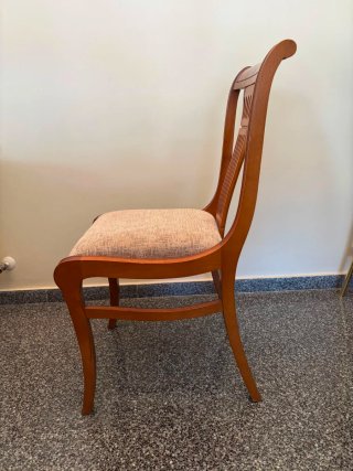 Mesa comedor extensible + 6 sillas madera