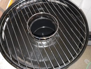 Asador redondo negro