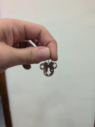 Colgante Minnie Alicia País Maravillas Plata
