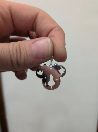 Colgante Minnie Alicia País Maravillas Plata