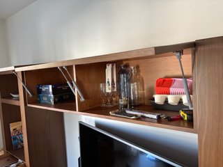 Mueble de salón de madera de cerezo