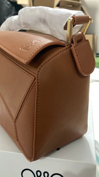 Bolso  tipo Loewe Puzzle Marrón