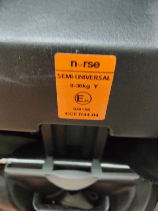 Silleta Isofix Nurse Negra