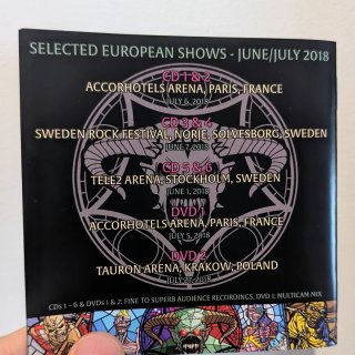 Iron Maiden Legacy of the Beast Tour 2018 6CD 2DVD