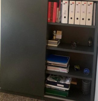 Escritorio esquinero con cajonera y estor+ armario