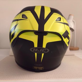 Casco HJC Negro y Amarillo talla L