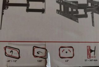 Soporte TV REDOX K35 Giratorio 32-60