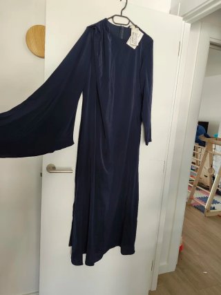Vestido fiesta azul talla 46