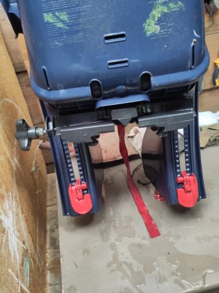 Sillita bici para bebé azul y roja