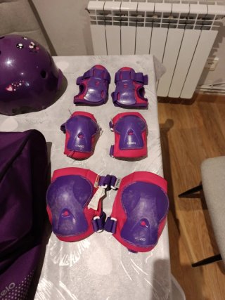 Bolsa para casco(55-58 cms)y protecciones patinaje