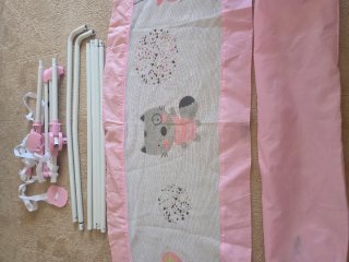 Barrera Cama 150cm Rosa Happy Way Mapache