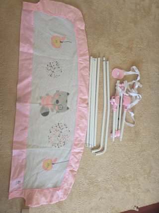 Barrera Cama 150cm Rosa Happy Way Mapache