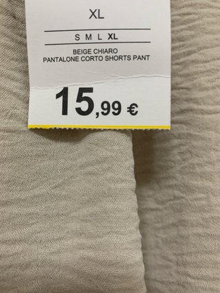 Shorts Terranova Beige XL