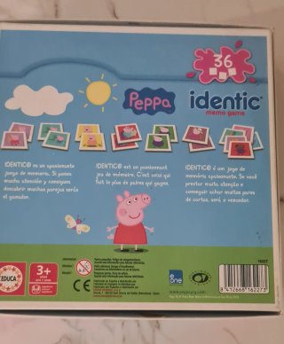 Juego de mesa Peppa Pig Identic Memo