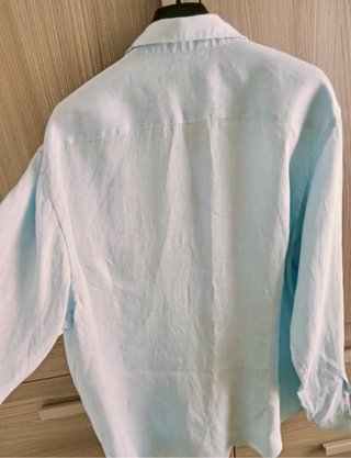 Camisa PIOMBO Lino Azul Agua Talla XL