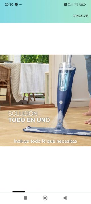 Mopa para suelos de madera Bona spray